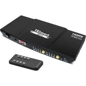 TESmart 4x2 HDMI Matrix Switch Splitter, 4K@60Hz HDMI Switcher Box,4 in 2 Out